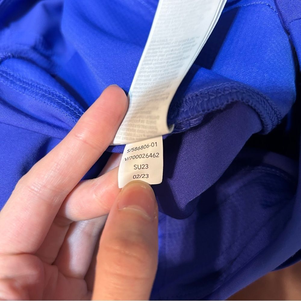Athleta Fairway Golf Shorts Lazurite Blue Size 12 Tall - Picture 9 of 10